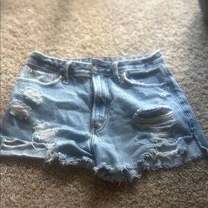 Abercrombie & Fitch Distressed Denim Shorts